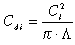 Cdi = Cl^2/(pi*AR)