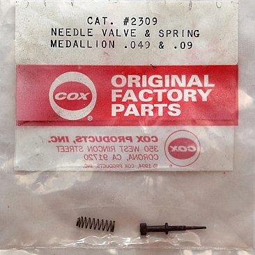 2309 - Cox .049 - .09 Medallion Needle Valve and Spring - OEM