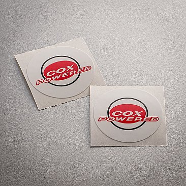 "Cox Powered" Sticker (2)